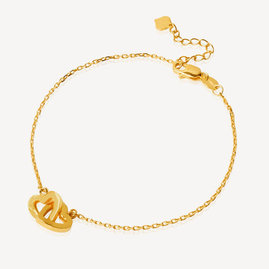 916 Gold Unity Love Bracelet