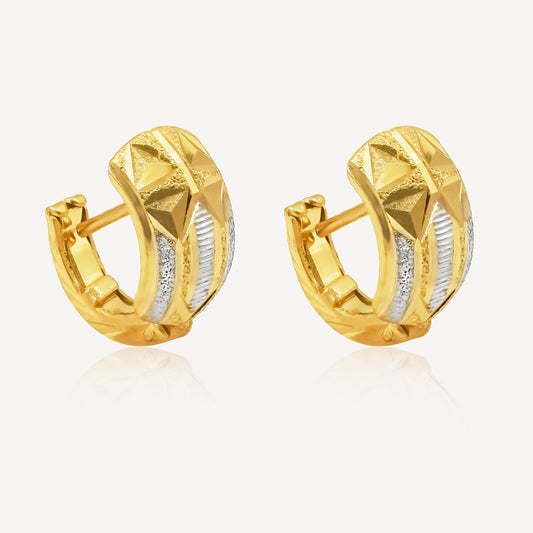 916 Gold Exquisite Curve Earrings