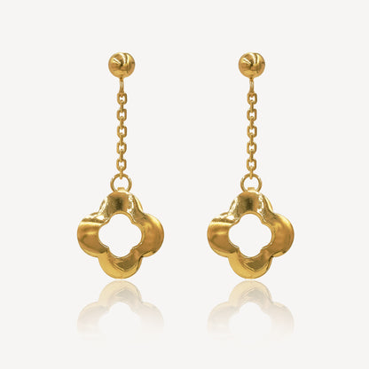 916 Gold Diana Dainty Earrings