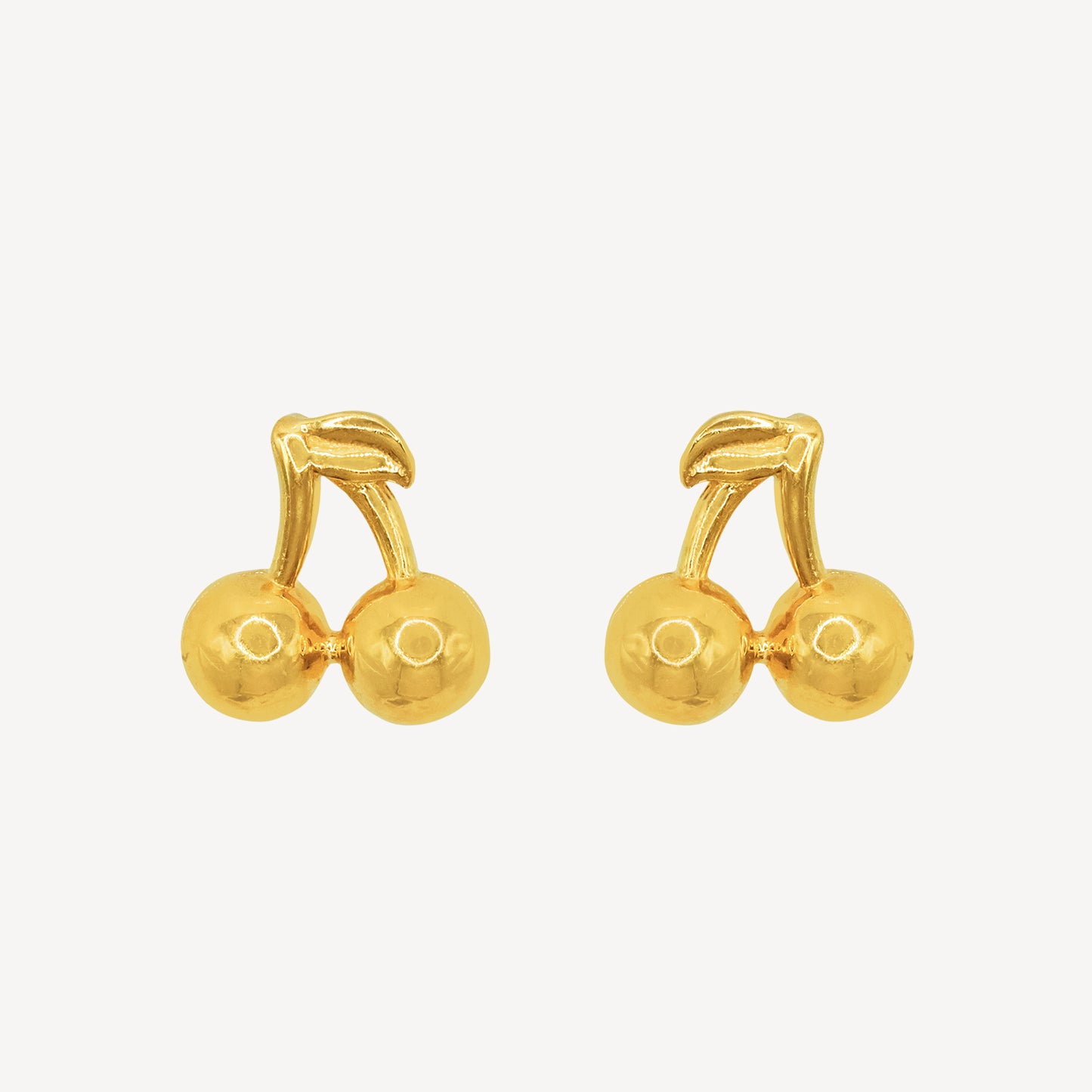 916 Gold Twilight Cherry Earrings