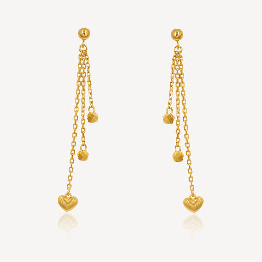 916 Gold Elysian Cuff Earrings