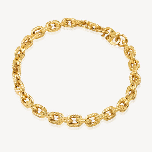 916 Gold Mega Linko Bracelet