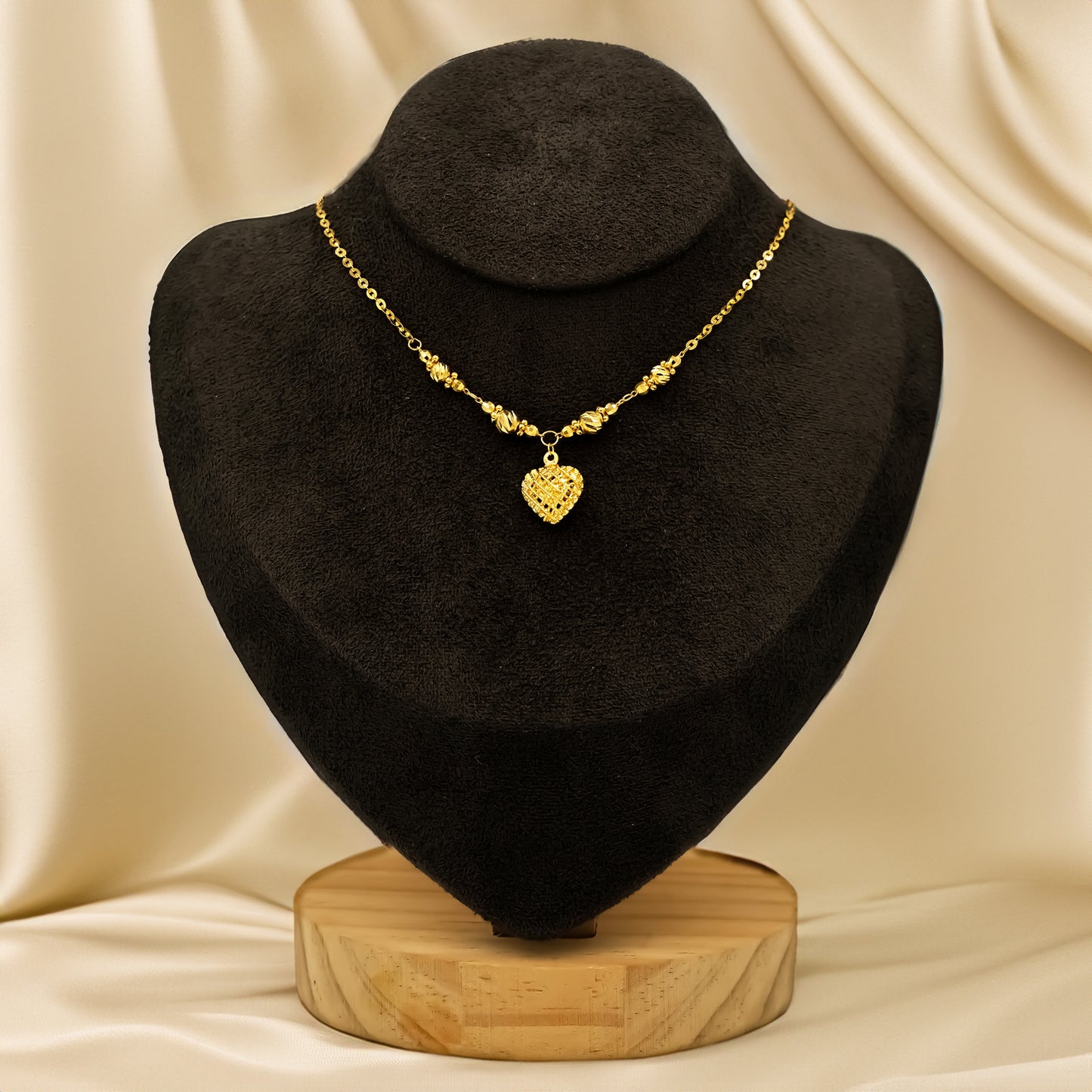 916 Gold Elysian Love Lines Necklace