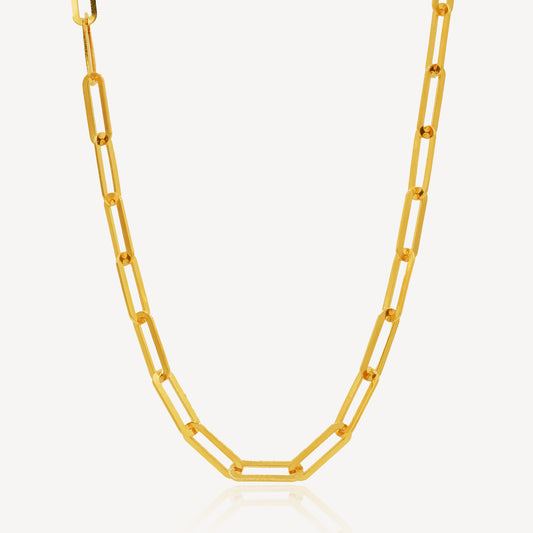 916 Gold Link Clips Necklace