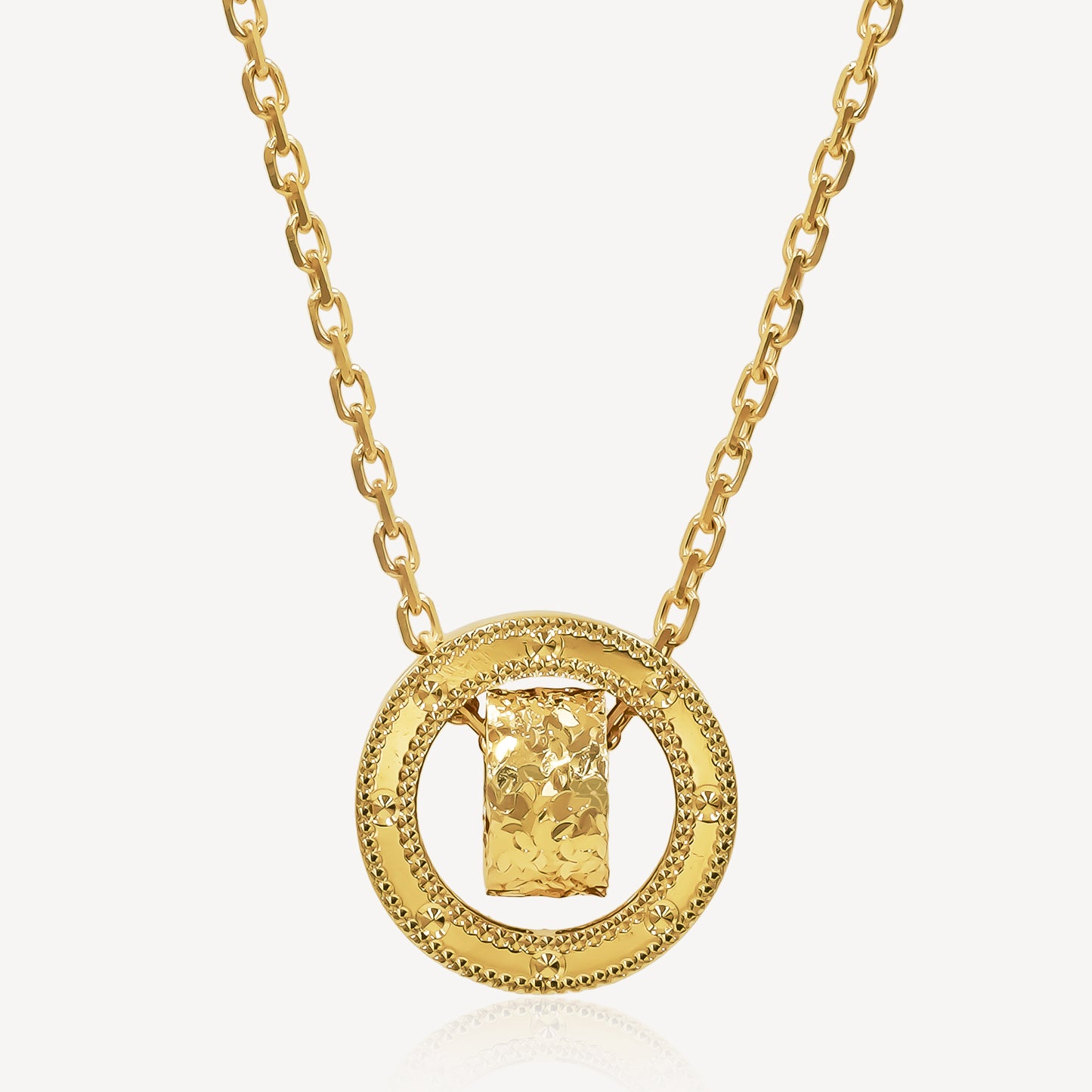 916 Gold Orbital Grace Necklace