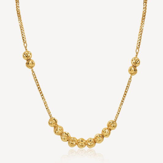 916 Gold Singular Elegance Necklace