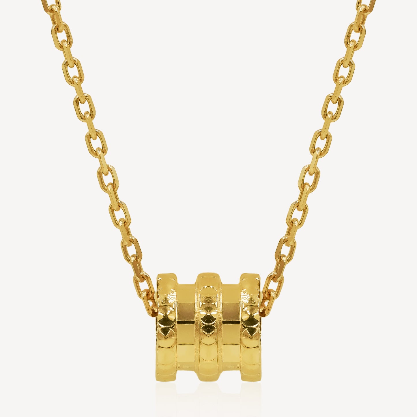 916 Gold Victoria Cylinder Necklace