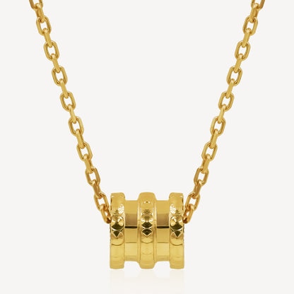 916 Gold Victoria Cylinder Necklace