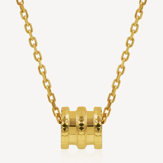 916 Gold Victoria Cylinder Necklace