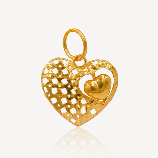 916 Gold Love Nuvéa Pendant