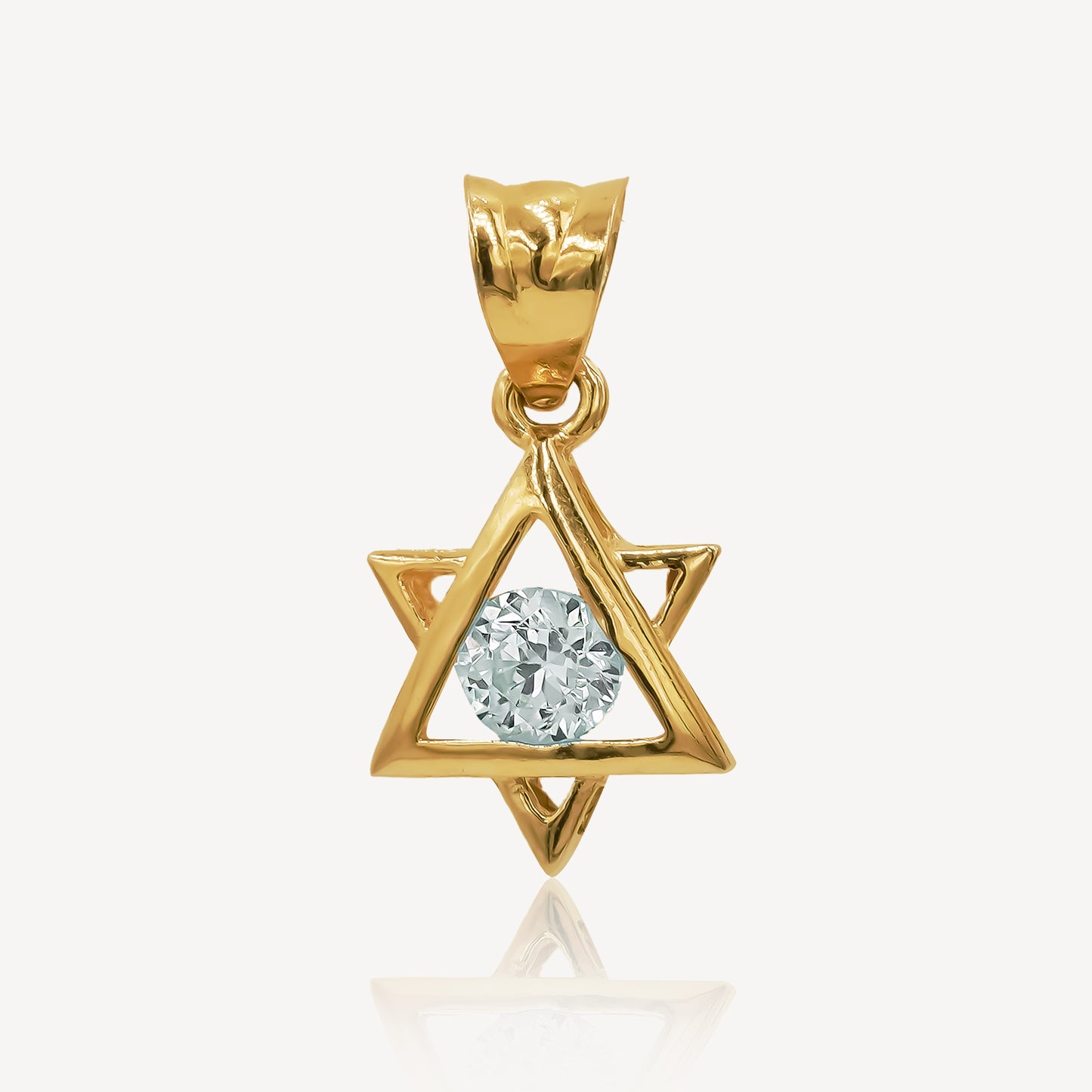 916 Gold Diamond Star Pendant