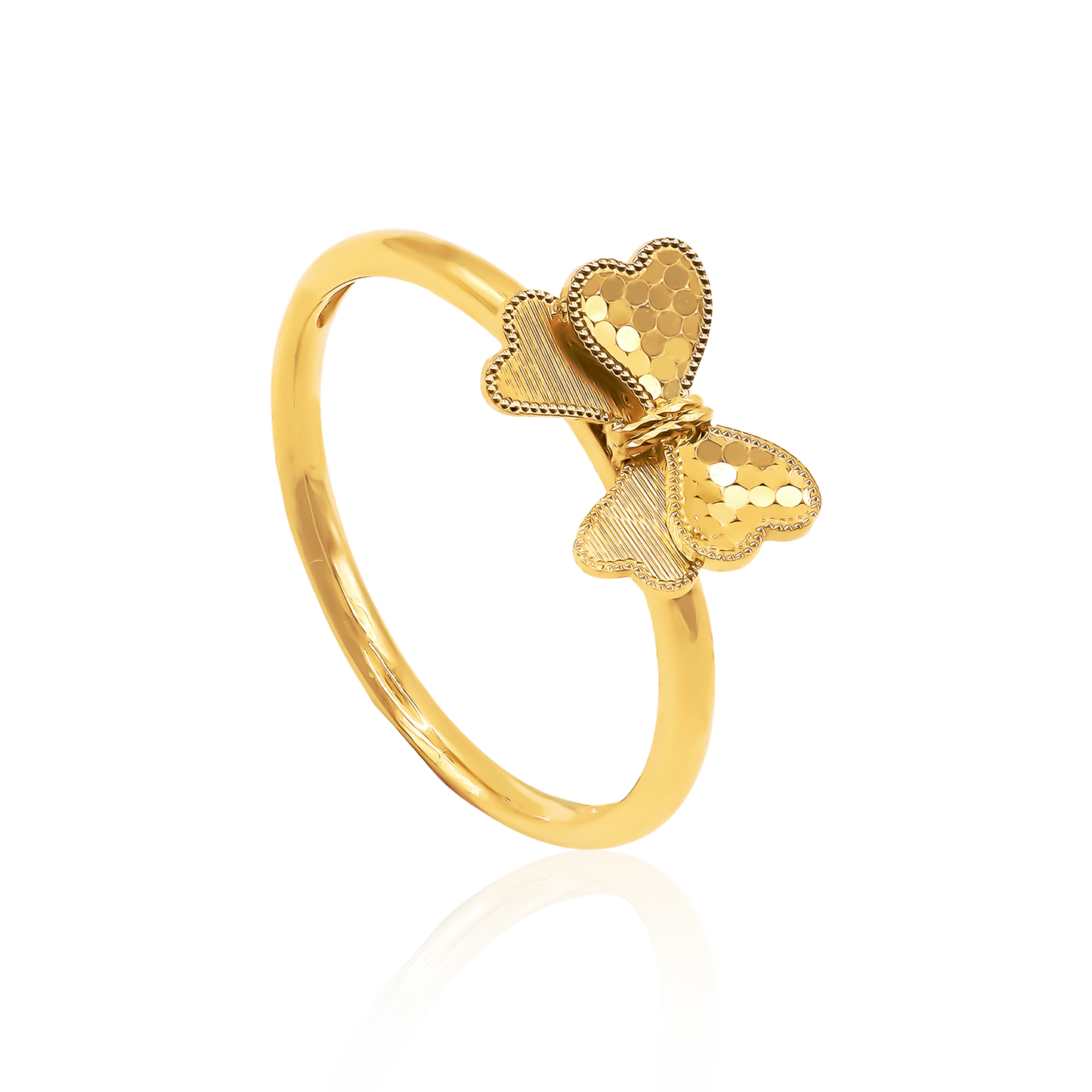 916 Gold Butterfly Ring
