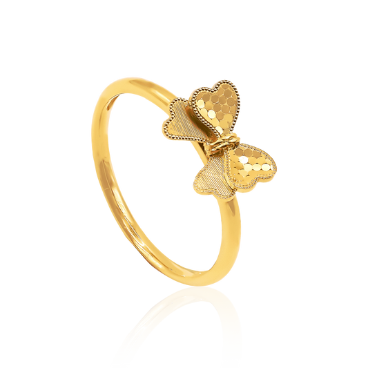 916 Gold Butterfly Ring