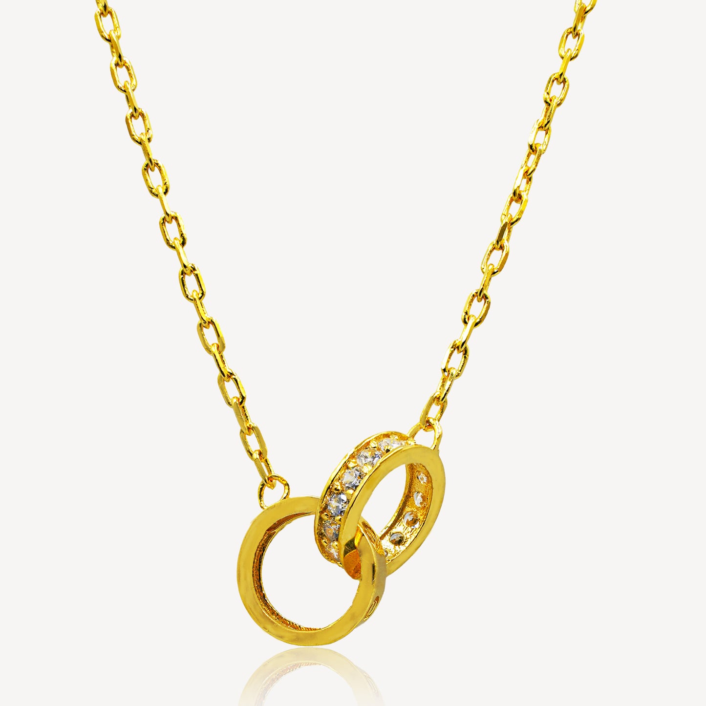 916 Gold Destiny Diamond Necklace Set