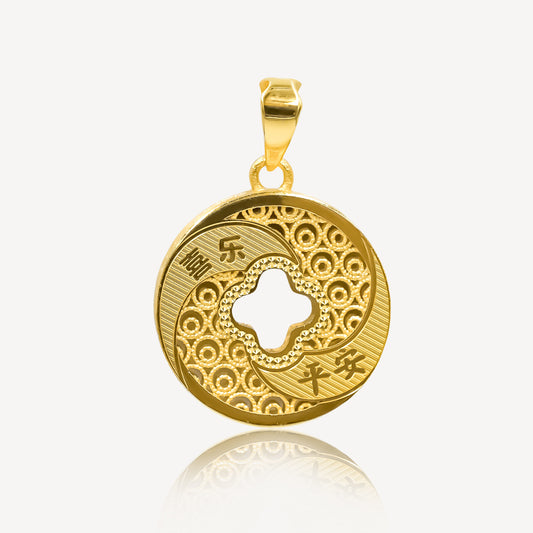 916 Gold Fortuna Pendant