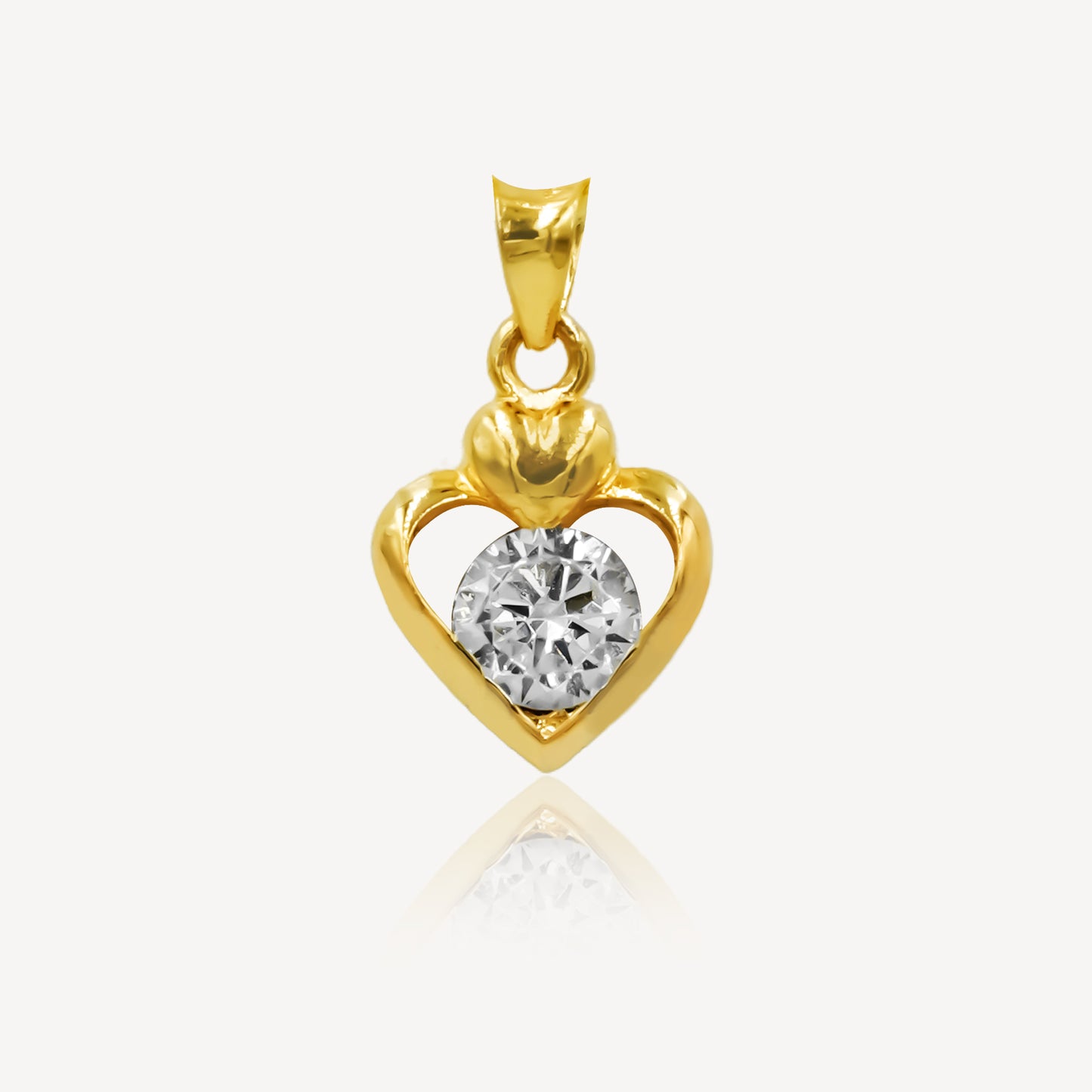 916 Gold Heart's Jewel Pendant