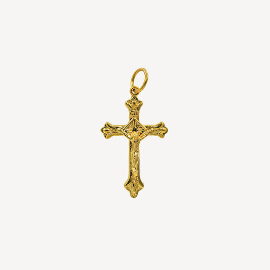 916 Gold Cross Pendant