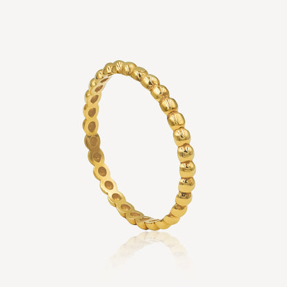 916 Gold Minimalist Infinity Ring