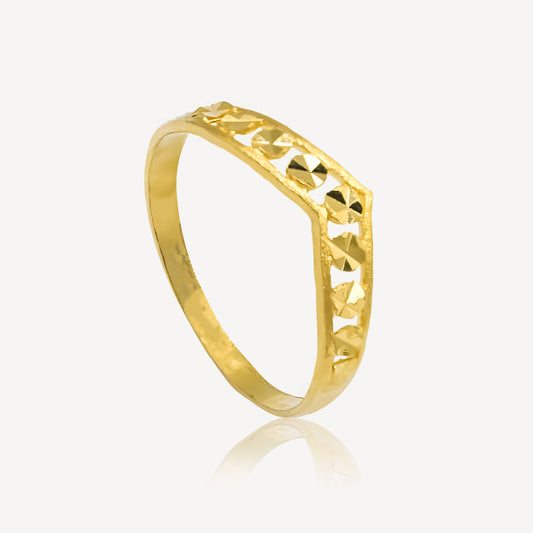916 Gold Circle Royale Ring