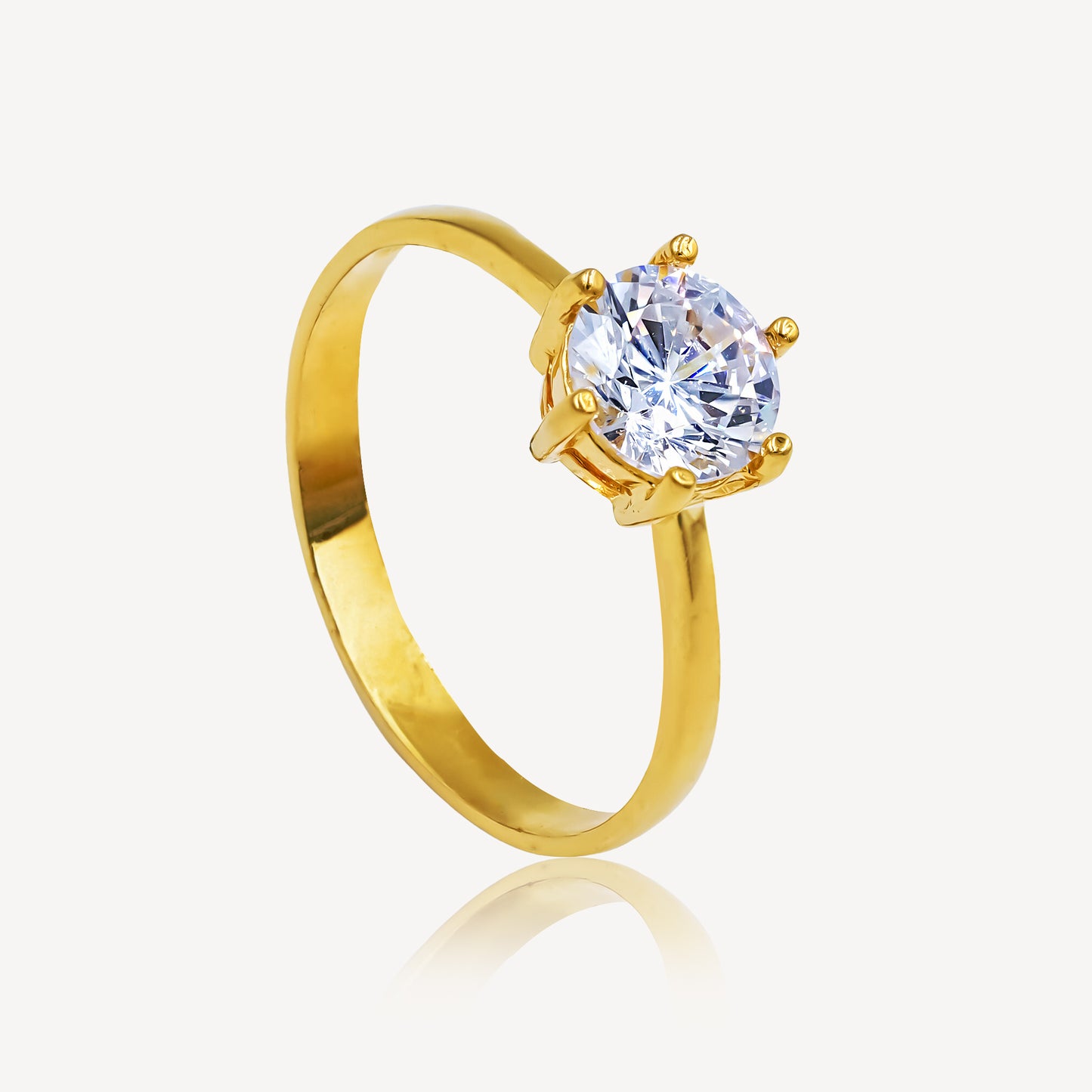 916 Gold Dazzling Elegance Ring