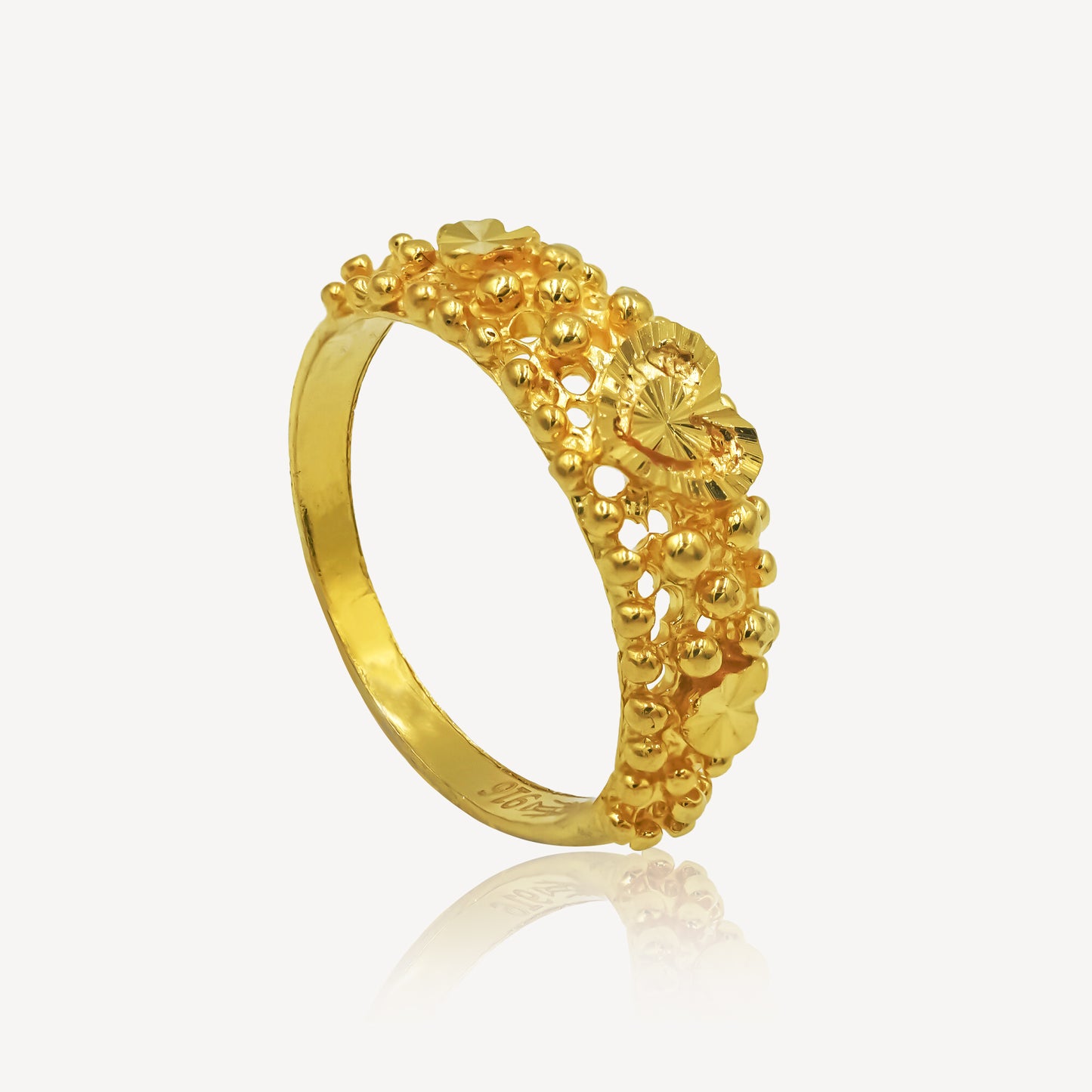 916 Gold Cherished Love Adornments Ring