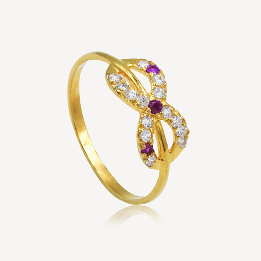 916 Gold Regal Masquerade Elegance Ring