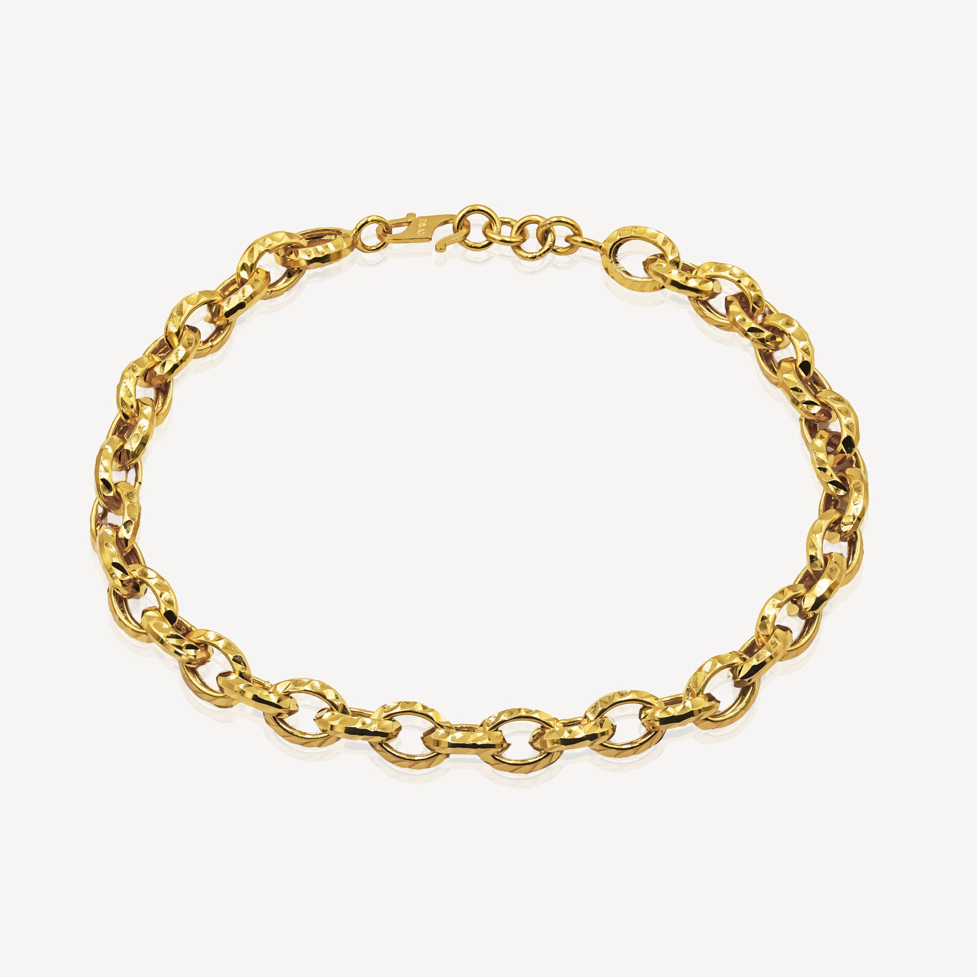 Golden sales chain bracelet