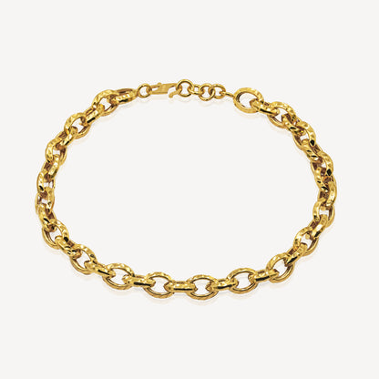 916 Gold Round Wanzi Bracelet