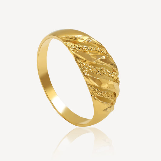 916 Gold Shining Casting Ring