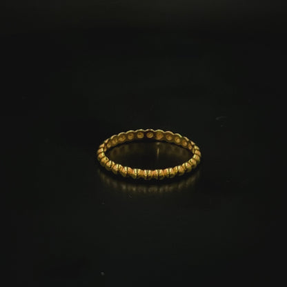 916 Gold Minimalist Infinity Ring