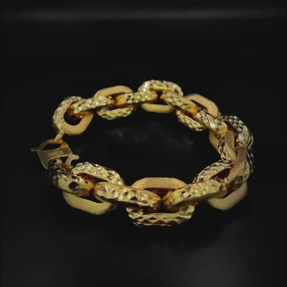 916 Gold Mega Wan Zi Bracelet