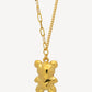 916 Gold Bear Necklace