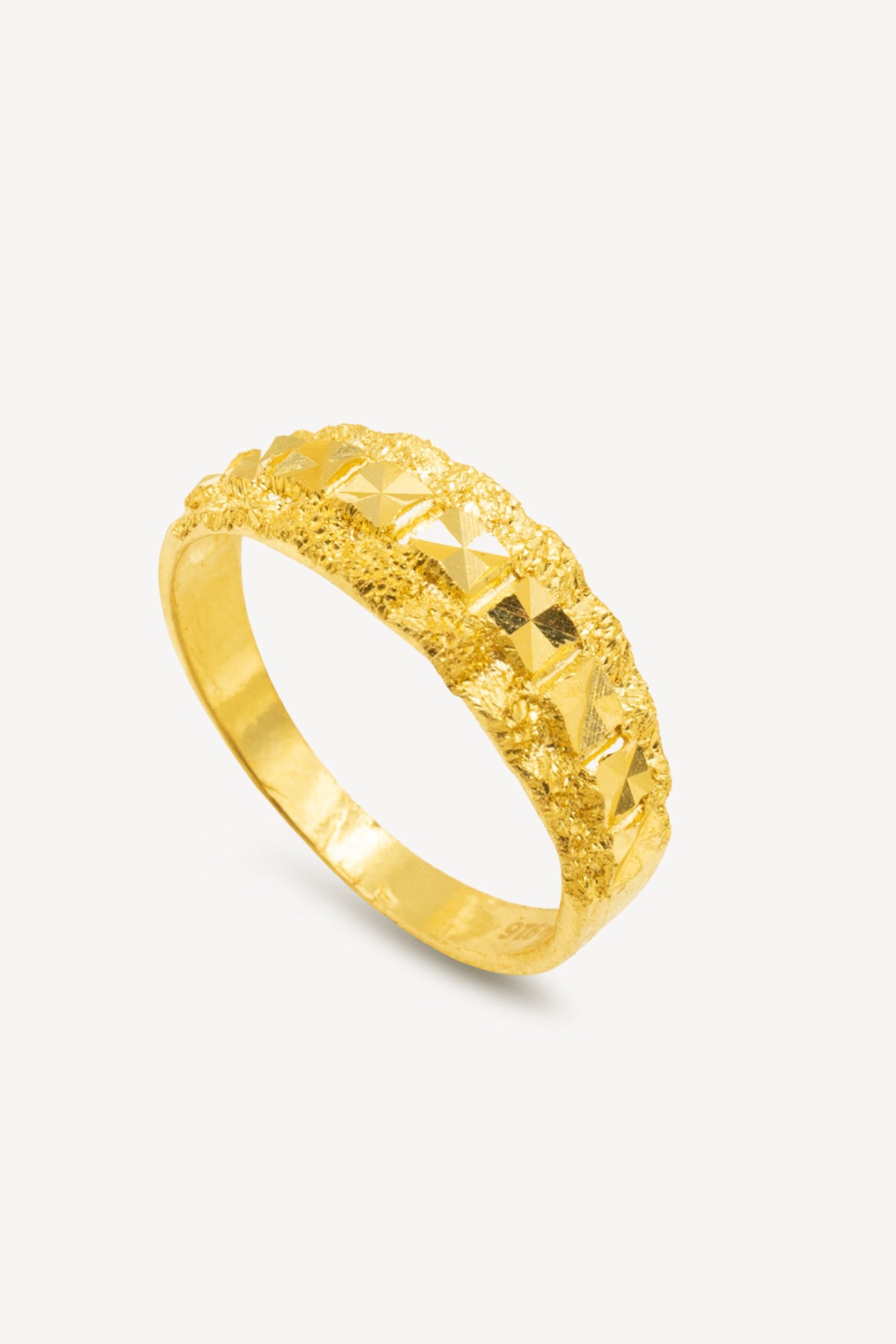 22K Gold Ring For Men - 235-GR8248 in 4.450 Grams