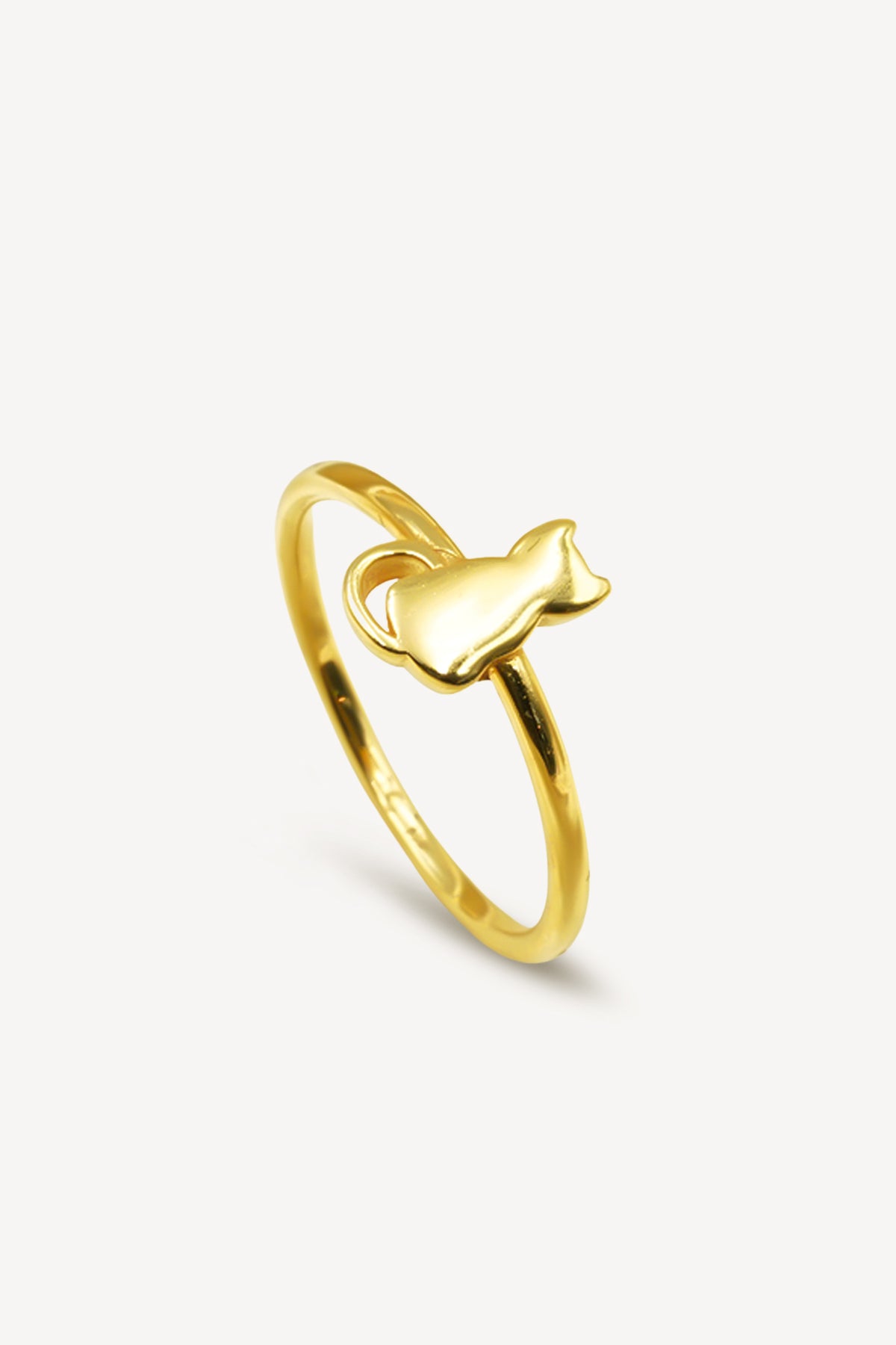 916 gold cat ring for feline lovers for woman 
