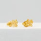 916 Gold Dainty butterfly ear studs for ladies