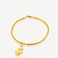 916 Gold flower charm for woman