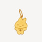 916 Gold Heart Rabbit Pendant