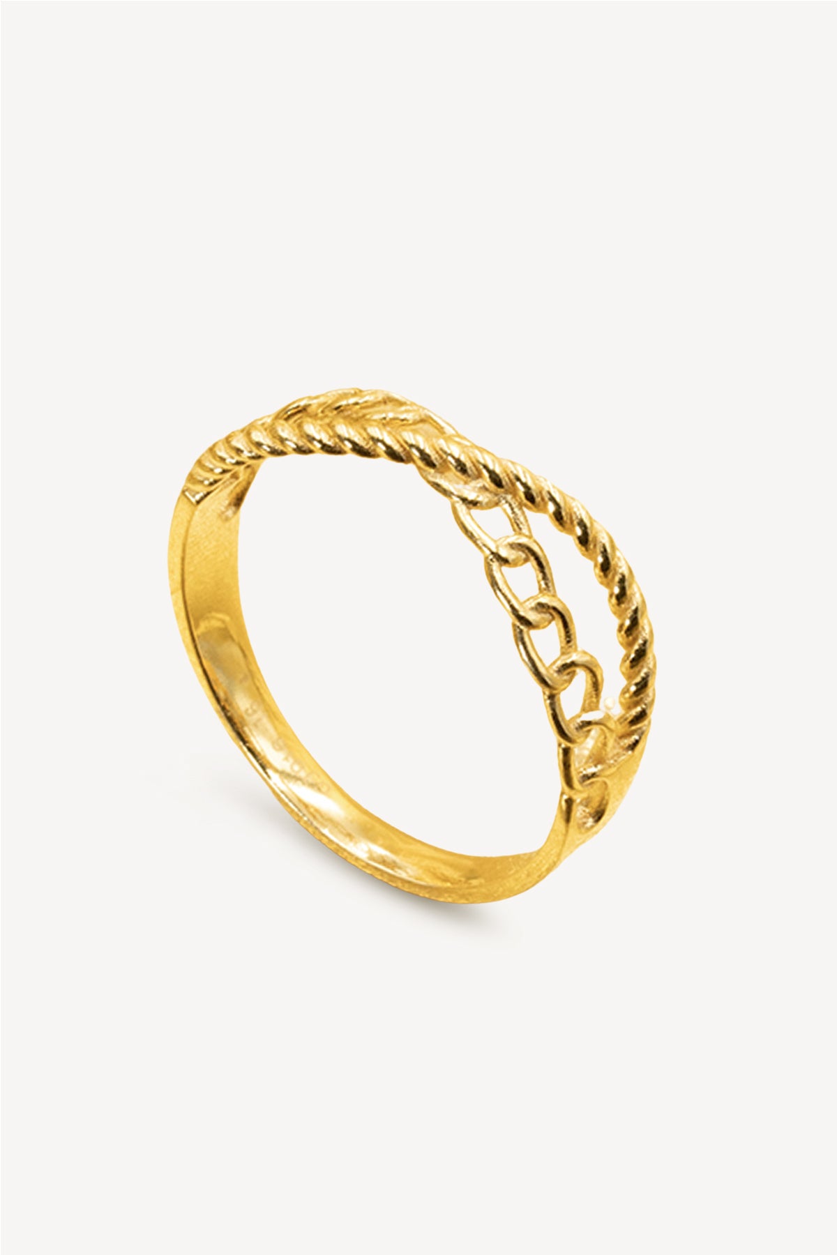 Gold on sale helix ring