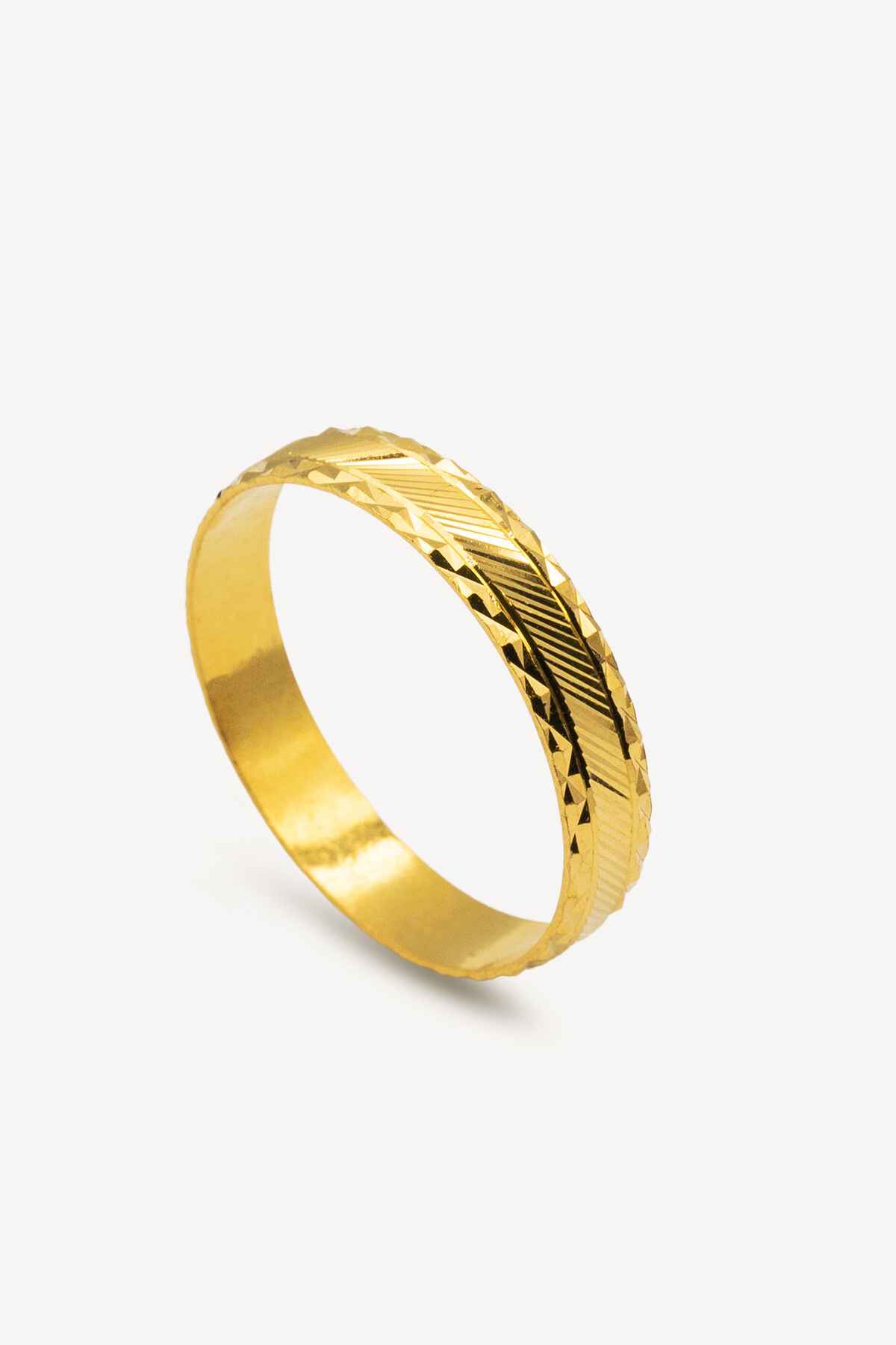 916 Gold minimalist ring band 
