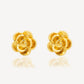 916 Gold Rose Ear studs for woman