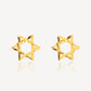 916 Gold Star Ear Studs