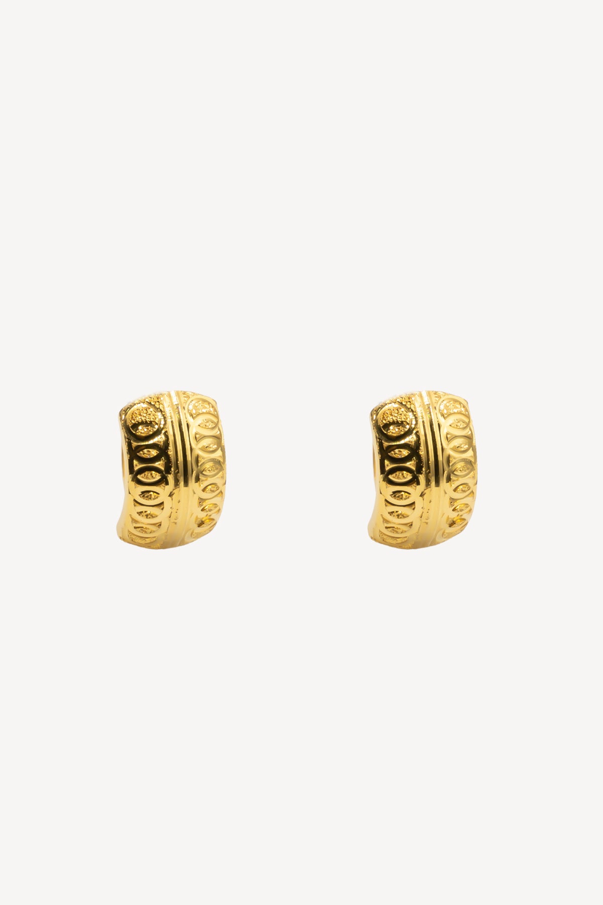 Buy quality 916 gold earrings with chain in Anjar