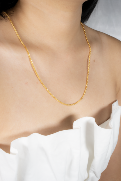 916 Gold Hollow Rope Chain (3mm series)