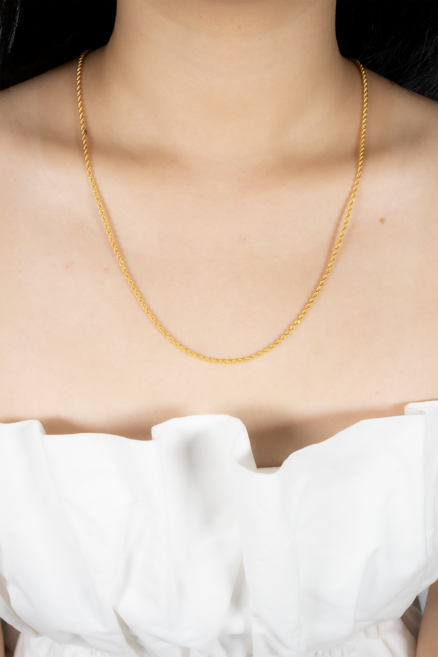 Mens hollow hot sale gold chains