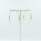 916 Gold Hoop Earrings