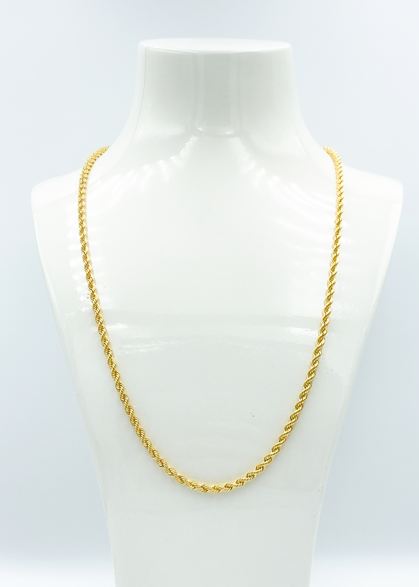 916 Gold Hollow Rope Chain (4mm Series) 18inch