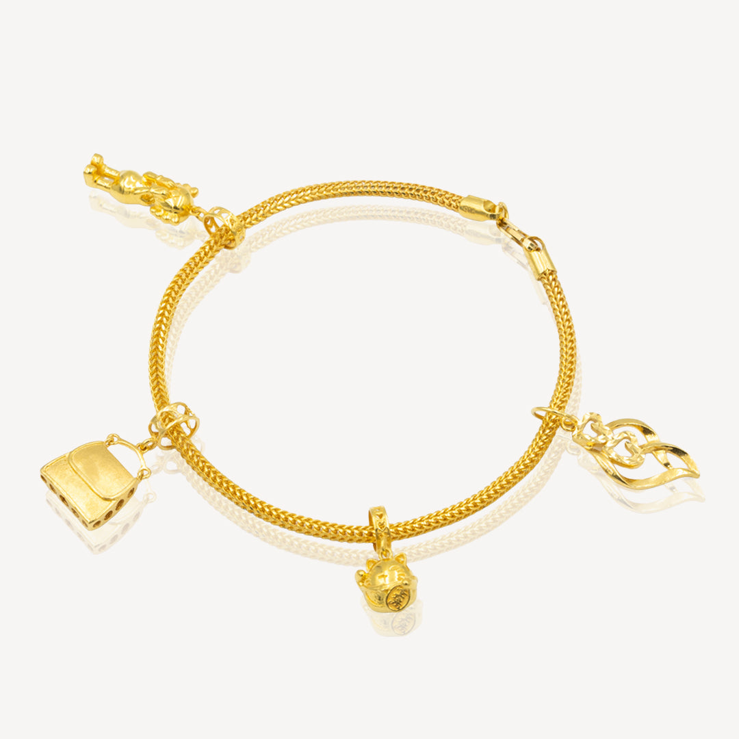 916 Gold Dragon Bracelet (2.5/3mm/4mm)